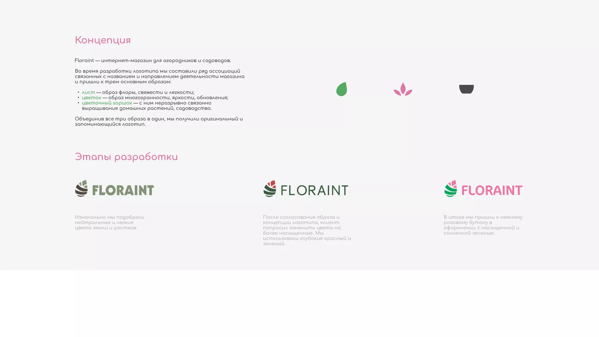 Создание логотипа и интернет-магазина «FLORAINT» в Пестово
