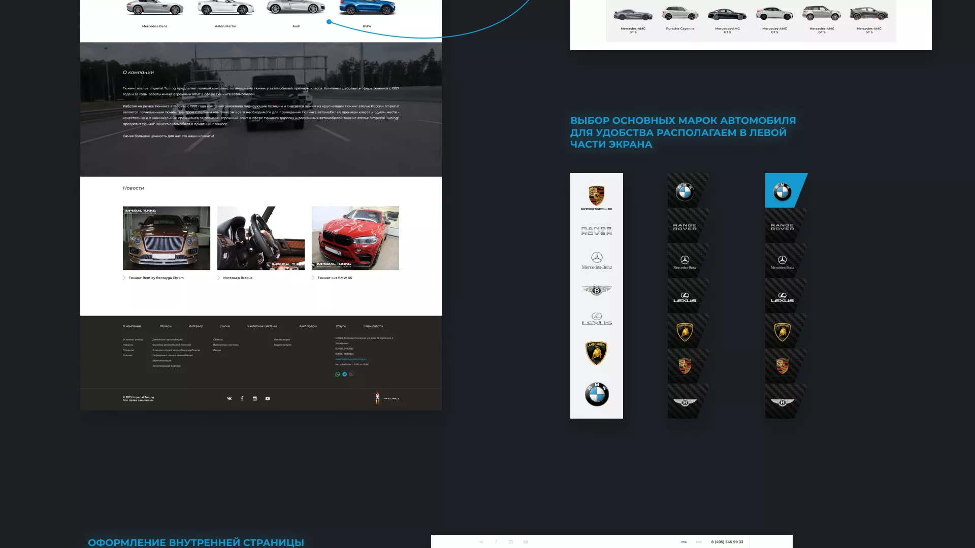 Создание сайта тюнинг-ателье «Imperial Tuning» в Пестово